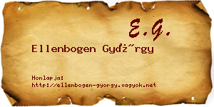 Ellenbogen György névjegykártya